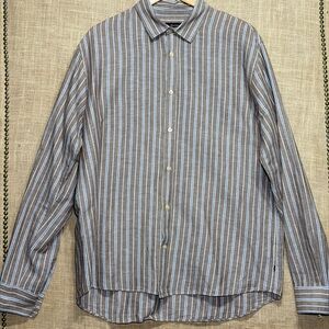 Matinique Striped Button Up Shirt XXL